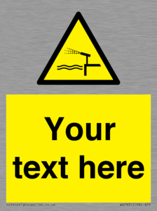 Custom warning water cannon